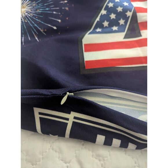 🇺🇸 Set of 4 Patriotic 18x18 Pillow Covers – Stars, Stripes, Freedom! - Picture 2 of 3